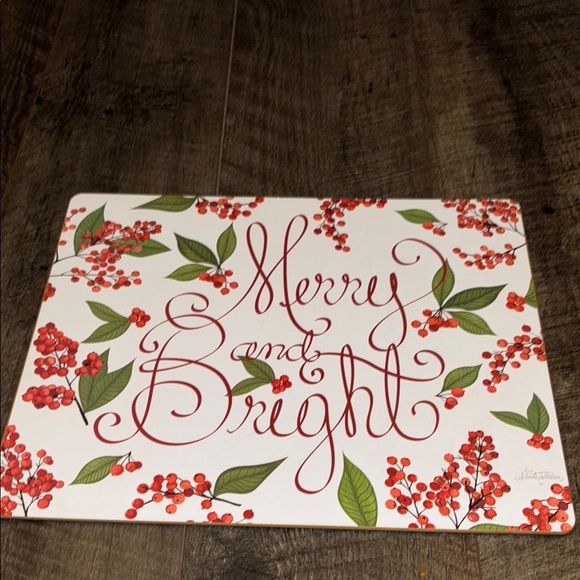 💜💜Festive 'Merry and Bright' Wooden Sign - Picture 1 of 5